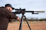 BOG DeathGrip Aluminum Tripod with Durable Aluminum Frame, Lightweight, Stable Design, Bubble Level, Adjustable Legs, Shooting Rest, and Hands-Free Operation for Hunting, Shooting, and Outdoors