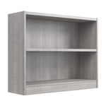 Bush Home Universal Small 2 Shelf Bookcase in Black, Low Storage and Display Bookshelf for Home Office or Living Room Organization