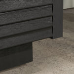 Sauder Harvey Park Modern TV Stand Media Console Credenza with Drawers and Storage Shelves, in Raven Oak