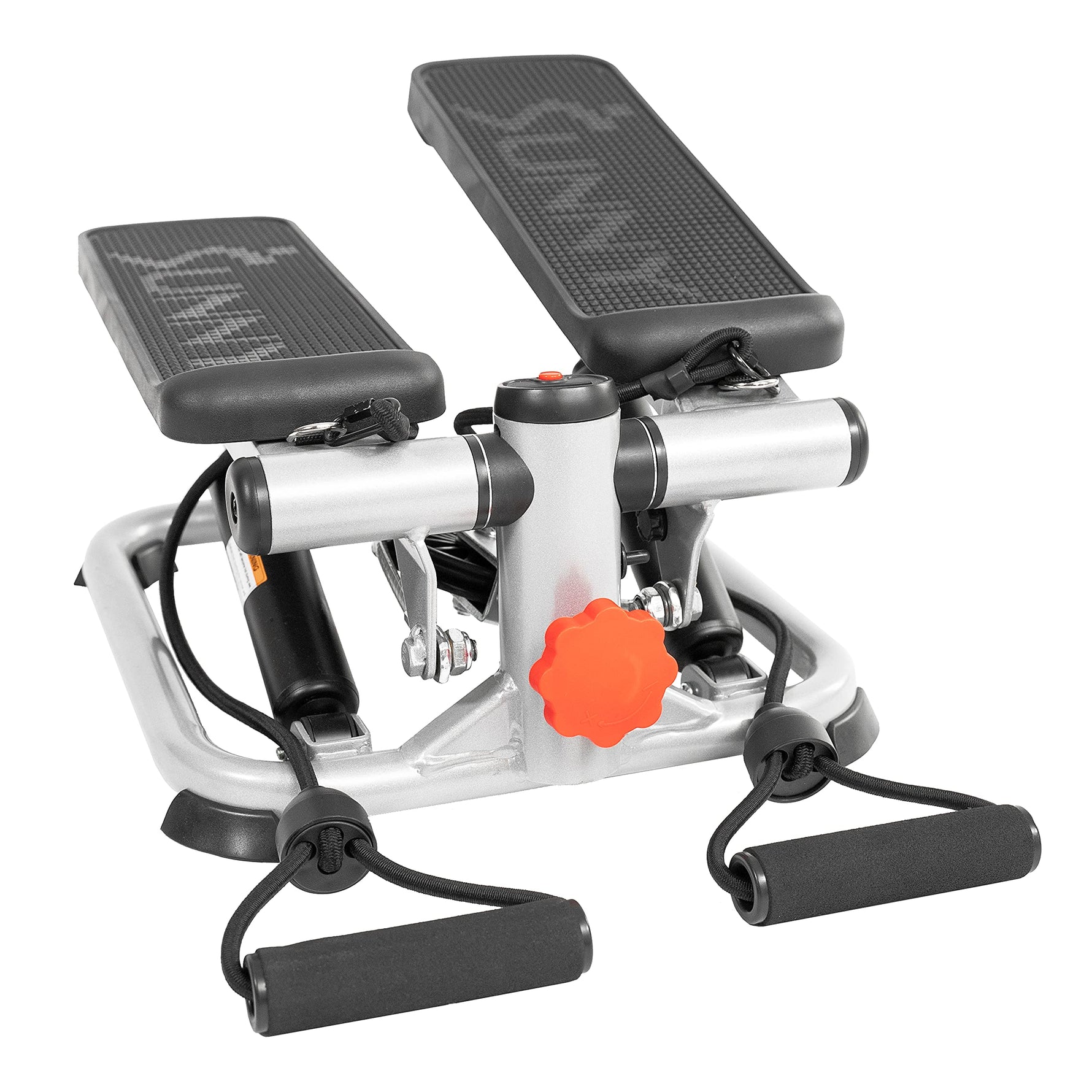 Sunny Health & Fitness Mini Steppers with Digital Monitor and Resistance Bands, Compact Low-Impact Cardio Machines for Home Workouts