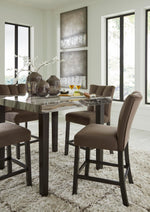 Signature Design by Ashley Centiar 24" Counter Height Modern Bucket Barstool, 2 Count, Black