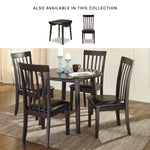 Signature Design by Ashley Hammis Rake Back Dining Room Chair, Set of 2, Dark Brown