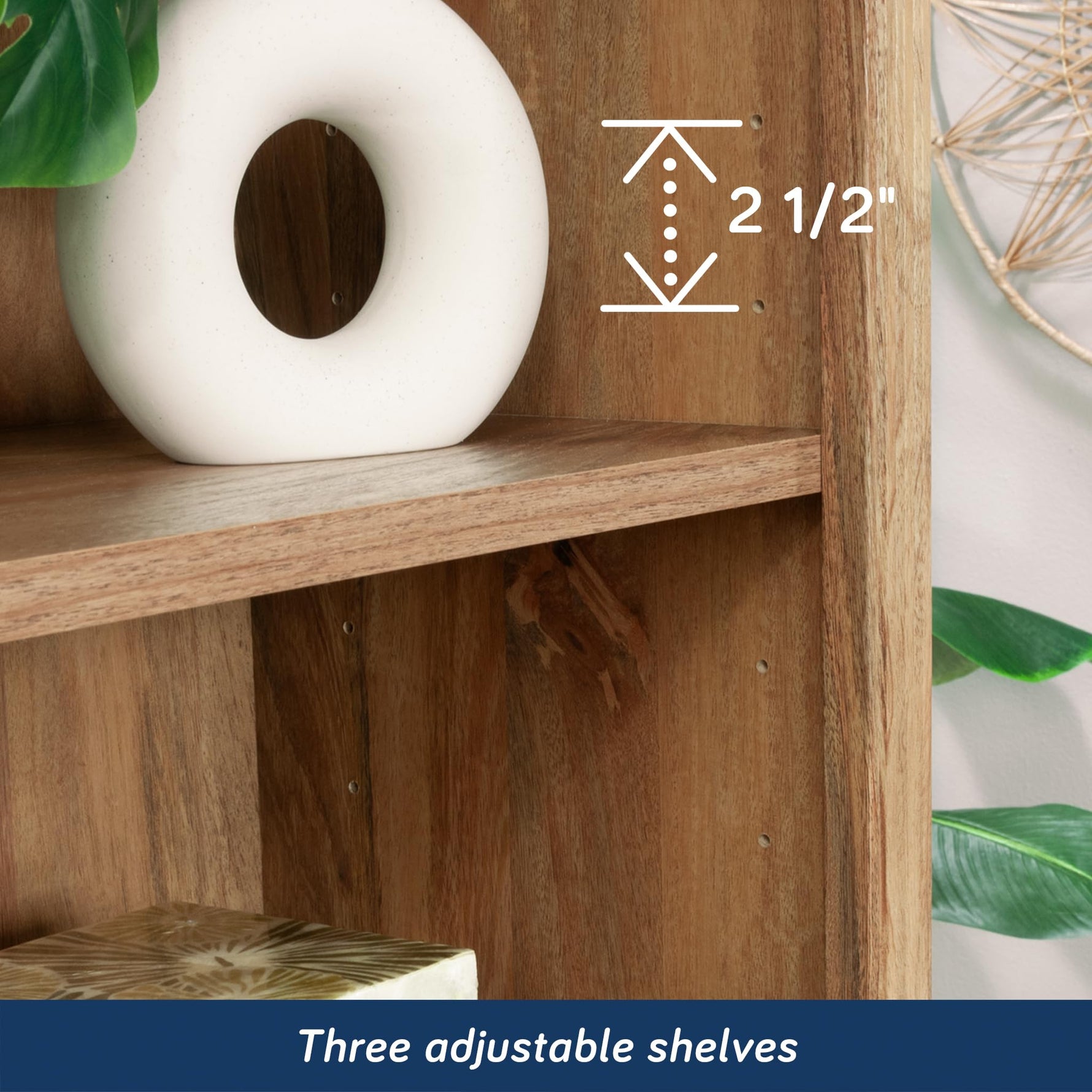 Sauder Miscellaneous Storage Bookcase, Sindoori Mango Finish