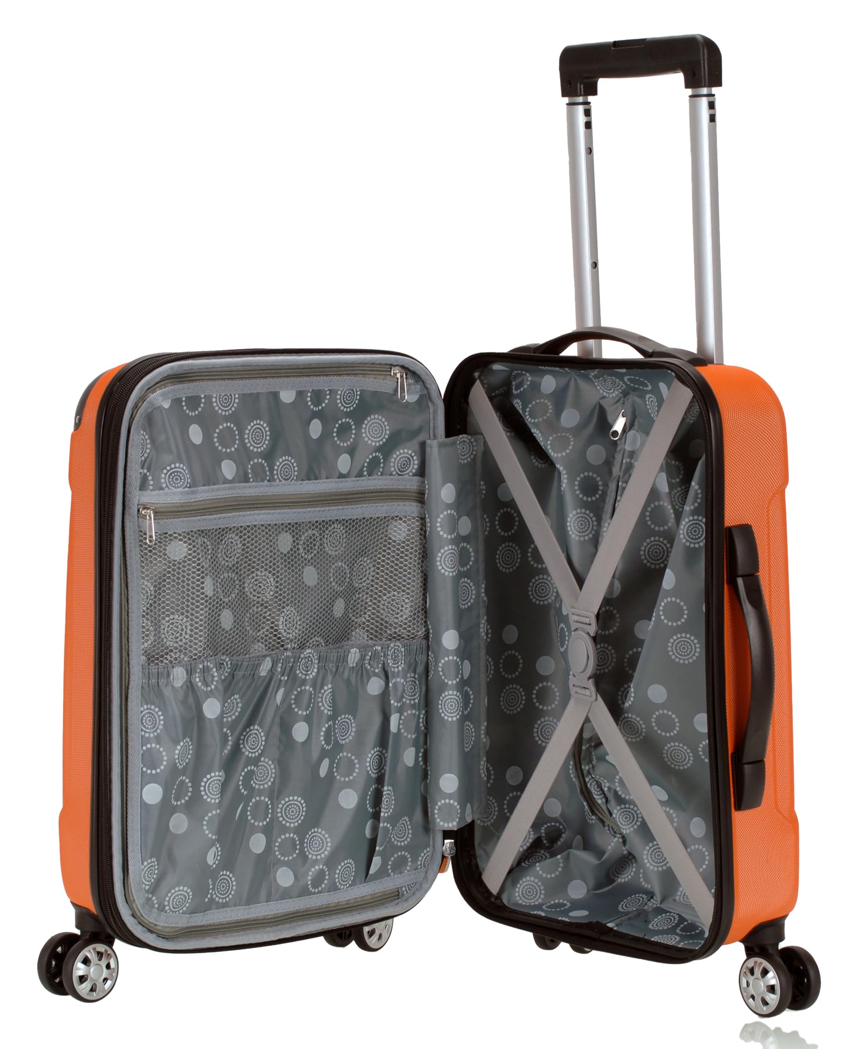 Rockland London Hardside Spinner Wheel Luggage, Carry-On 20", Mint