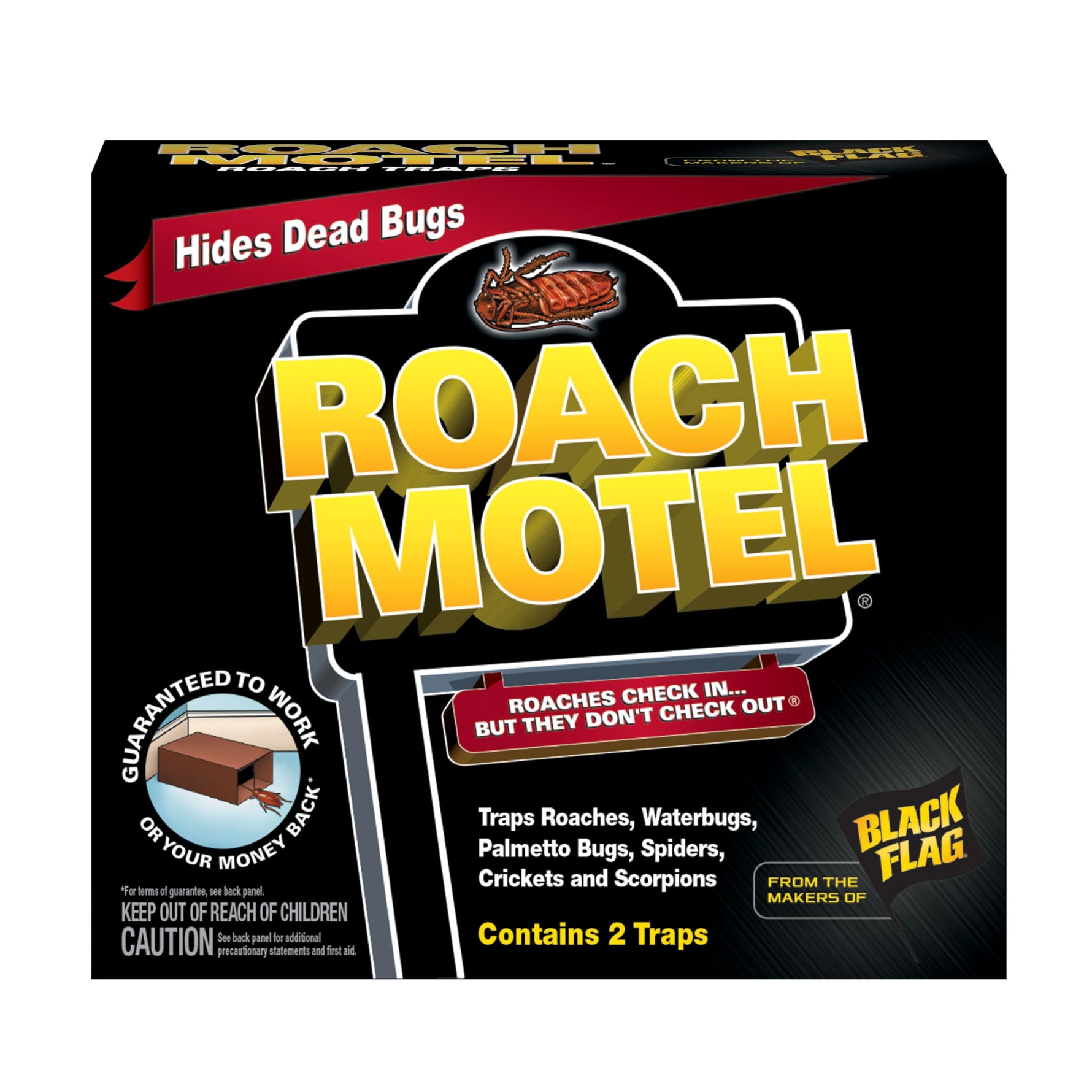 Black Flag Roach Motel Traps, 2-Count, 1-Pack