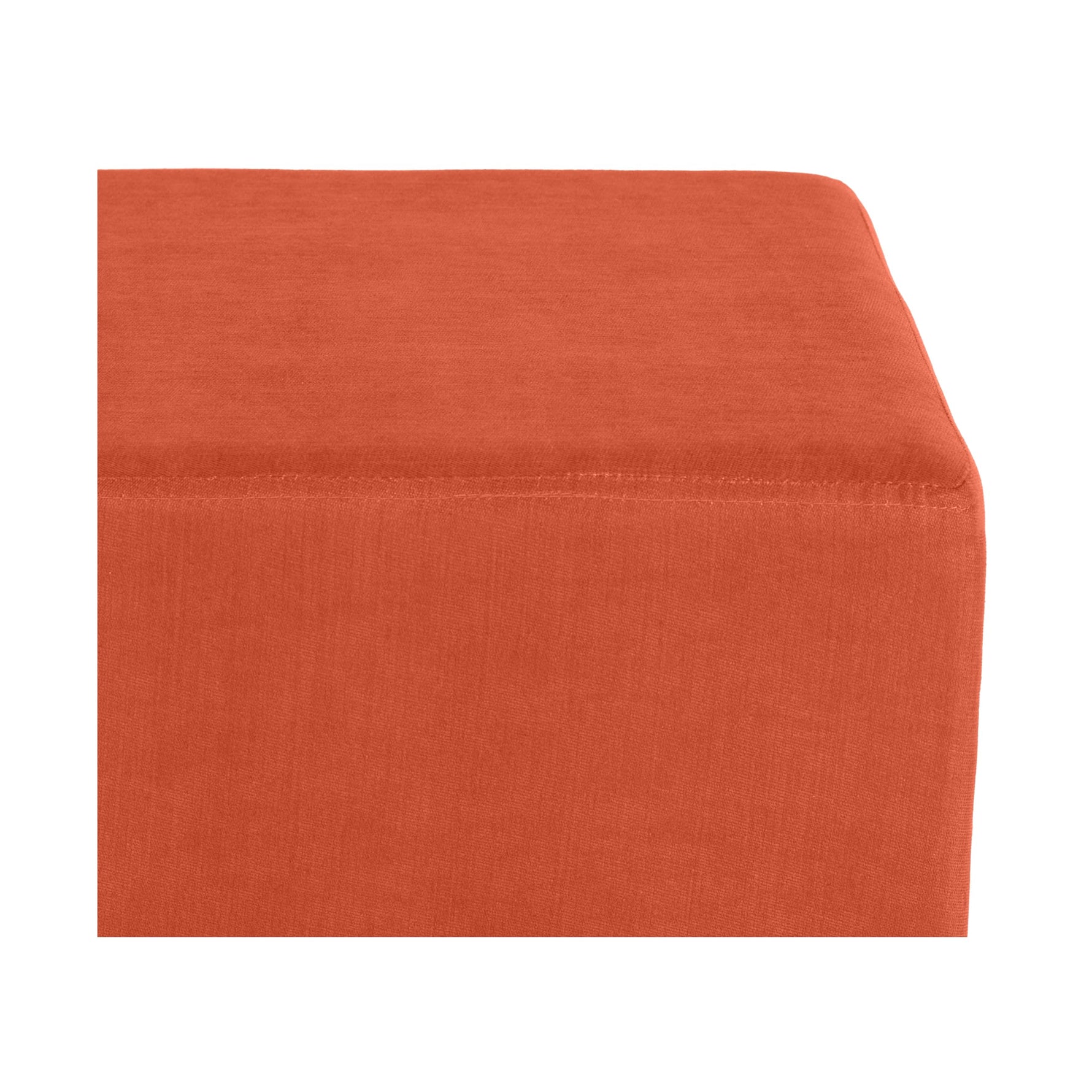 Seville Classics Cushioned Fabric Ottoman Hidden Storage Chest Footrest Chair, Padded Seat for Bedroom, Dorm, Loft, Living Room, Entryway, Hallway, Blue Velvet, 30" Bench