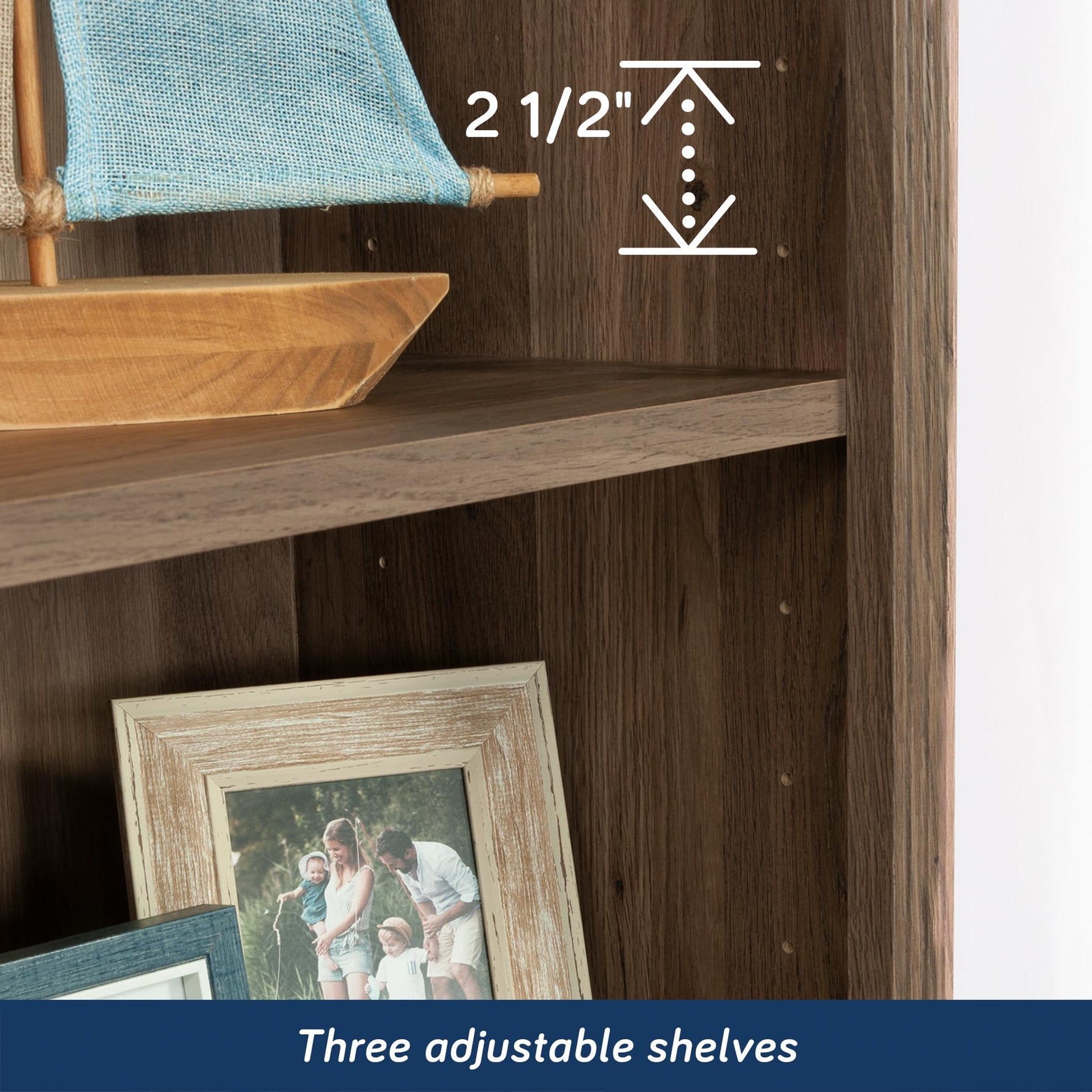 Sauder Miscellaneous Storage Bookcase, Sindoori Mango Finish