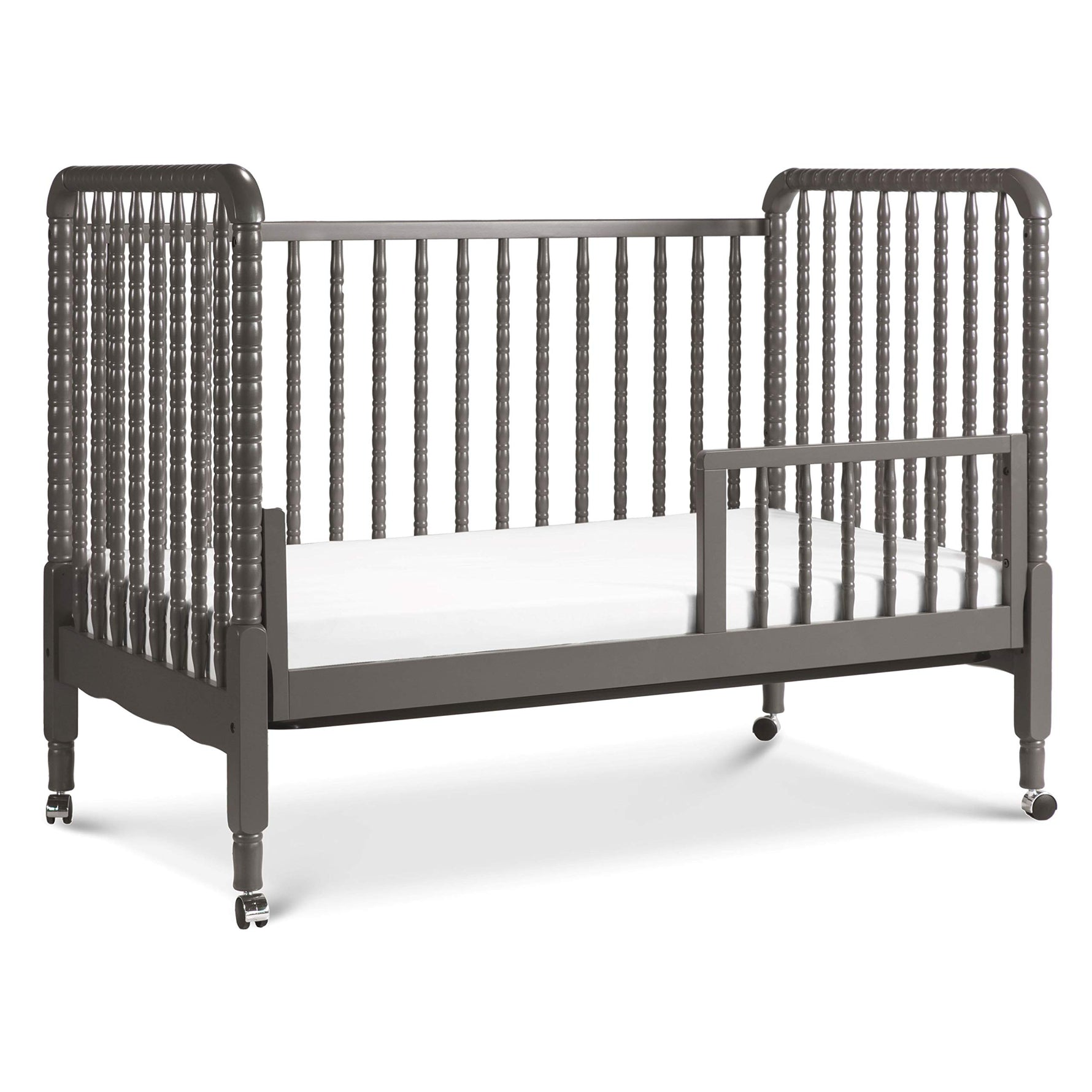 daVinci Jenny Lind 3-in-1 Baby Crib Convertible to Toddler Bed, Daybed - Easy to Assemble - GREENGUARD Gold Certified - 4 Adjustable Mattress Heights, Conversion Kit Sold Separately - White