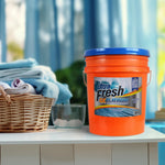 Ultra Fresh 6X Platinum 5 Gallon Liquid Laundry Detergent, Concentrated Laundry Soap with Deep Cleaning Power for Washing Machine, Original Blue