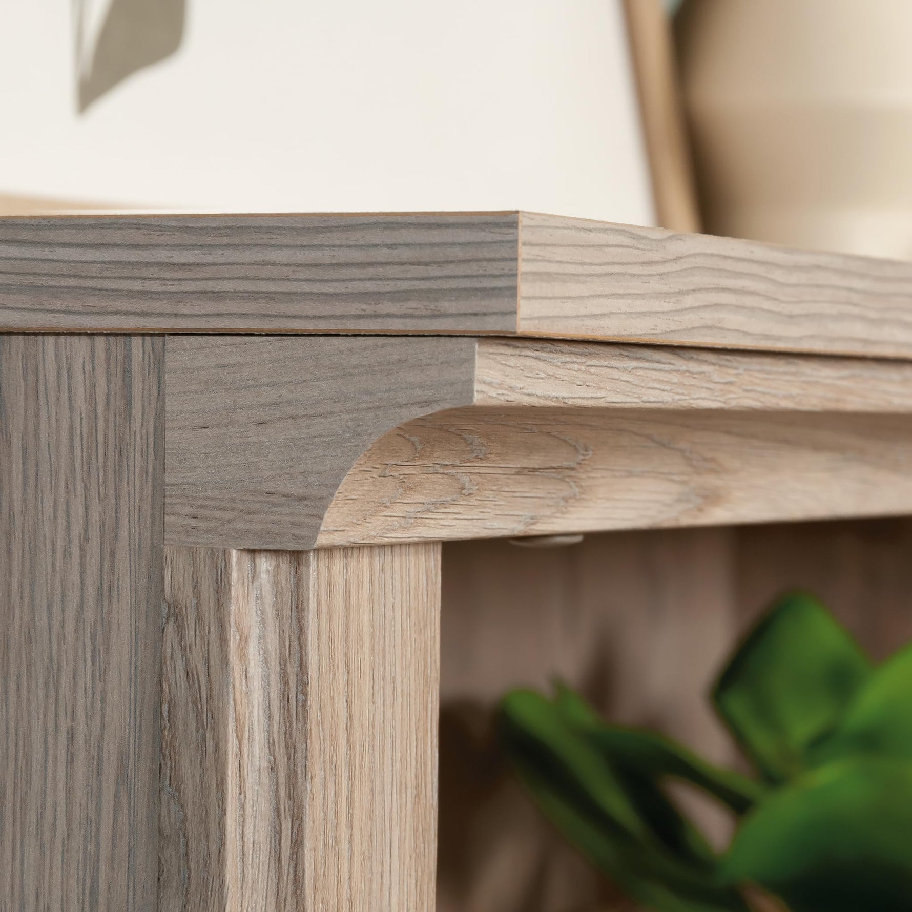 Sauder Miscellaneous Storage 3-Shelf Bookcase/ Book shelf, Oiled Oak finish