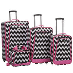 Rockland Fashion Softside 2 Piece Luggage Set, Expandable, (14" Tote/19" Upright), Purple