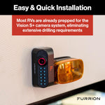 Furrion Vision S+ RV Observation System with 7" Monitor, Left/Right Side Cameras with LED Marker Lights, Sharkfin, Infrared Night Vision, Live Streaming, Wide Viewing Angle - FOS7HTAEN