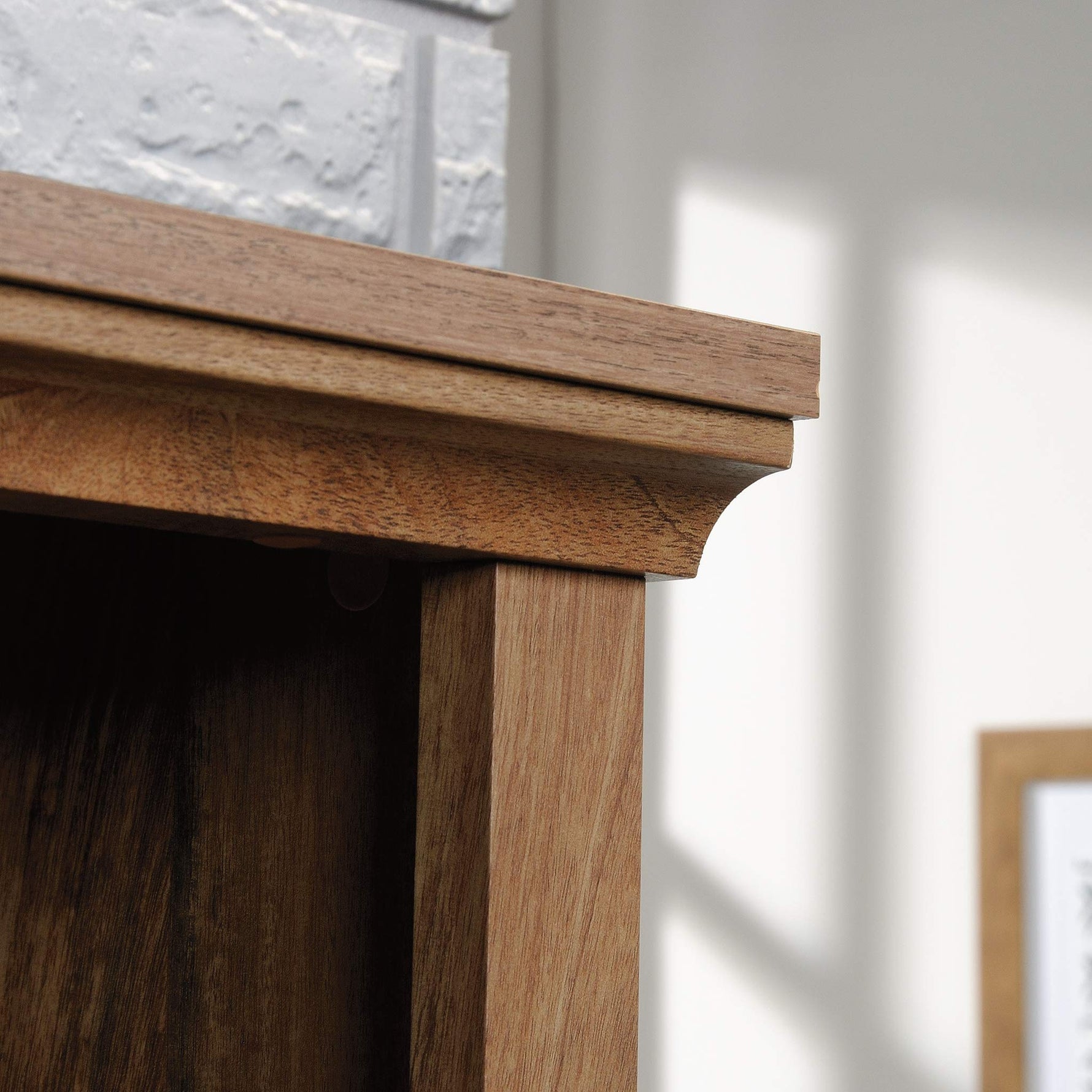 Sauder Miscellaneous Storage 5-Shelf/Book Shelf 2-Door Bookcase, Glacier Oak Finish