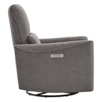CHITA Power Recliner Chair Swivel Glider, FSC Certified Upholstered Living Room Nursery Reclining Sofa Chair with Lumbar Support, Linen