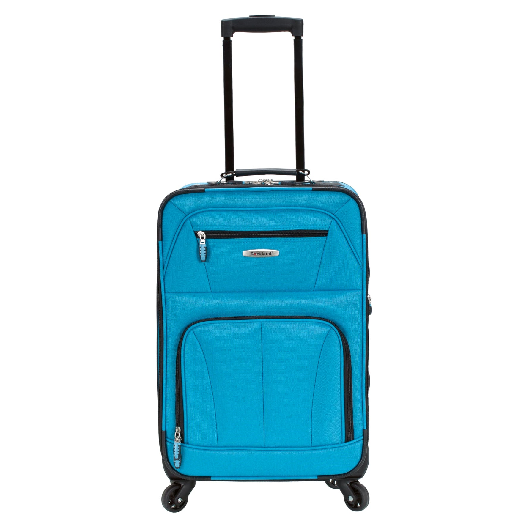 Rockland Pasadena Expandable Spinner Carry-on 19", Black
