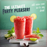 Nostalgia Snow Cone Shaved Ice Machine - Makes 20 Icy Treats - Includes 1 Reusable Plastic Cup - Retro Red
