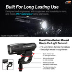 Cygolite Metro 1100 Pro Lumen Bike Light, USB Rechargeable, Secure Hard Mount, Night & Daytime Modes, Compact, Durable, IP67 Waterproof; Road, Mountain, Commuter Bicycles