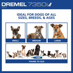 Dremel 7350-PET 4V Pet & Dog Nail Grinder, Easy-To-Use & Safe Nail Trimmer, Professional Pet Grooming Kit - Works on Large, Medium, Small Dogs & Cats