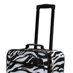 Rockland Fashion Softside 2 Piece Luggage Set, Expandable, (14" Tote/19" Upright), Purple