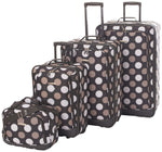 Rockland Fashion Softside 2 Piece Luggage Set, Expandable, (14" Tote/19" Upright), Purple