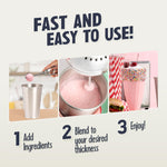 Nostalgia Two-Speed Electric Milkshake Maker and Drink Mixer, Includes 16-Ounce Stainless Steel Mixing Cup & Rod, Jade Green