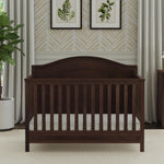 Davinci Charlie 4-in-1 Convertible Crib - GREENGUARD Gold Certified - Converts from Baby Crib to Toddler Bed, Daybed, and Full-Size Bed Effortlessly - 4 Adjustable Heights - Wooden White Baby Bed