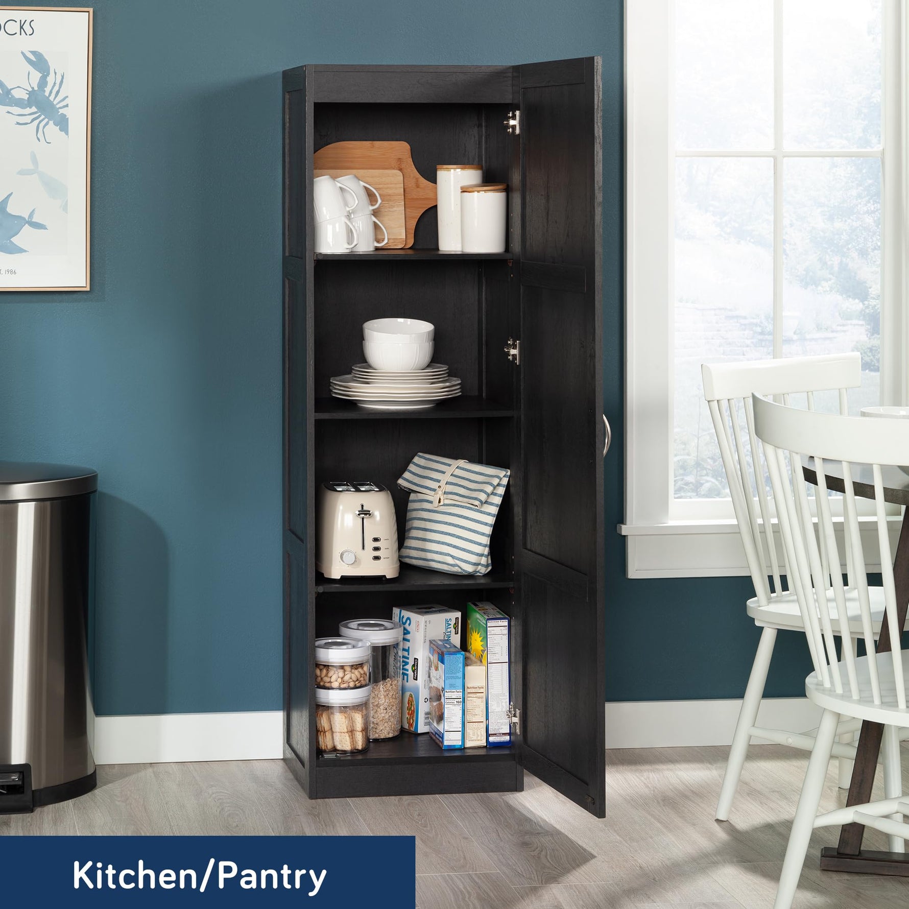 Sauder Miscellaneous Storage Cabinet/ Pantry cabinets, Highland Oak finish