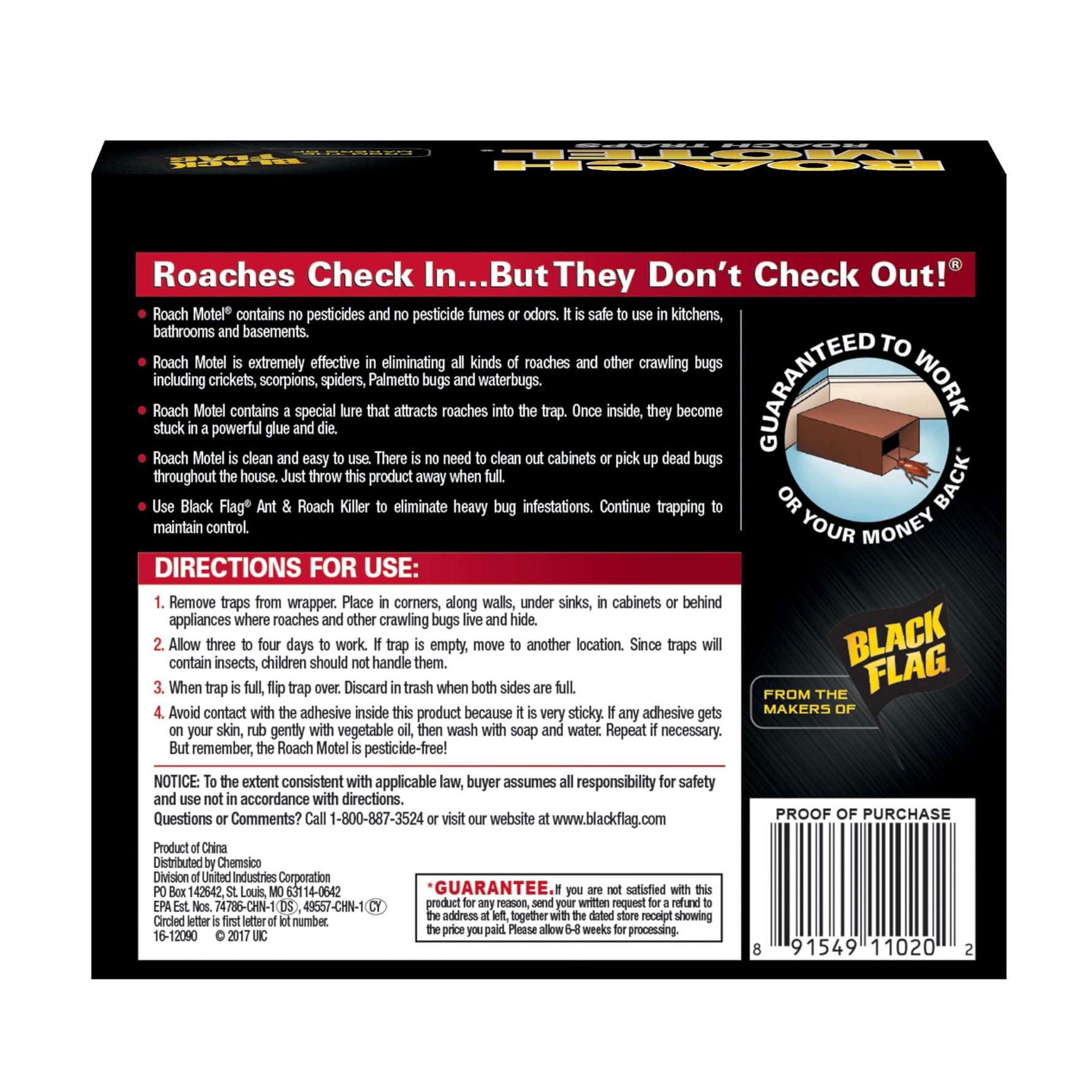 Black Flag Roach Motel Traps, 2-Count, 1-Pack
