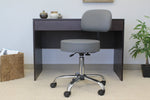 Boss Office Products Antimicrobial Vinyl Medical Spa Stool in Black