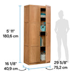 Sauder Select Storage Cabinet, Pantry Cabinet Kitchen Storage with Adjustable Shelves, Utility Room Storage Cabinet, in Reclaimed Pine