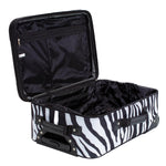 Rockland Fashion Softside 2 Piece Luggage Set, Expandable, (14" Tote/19" Upright), Purple