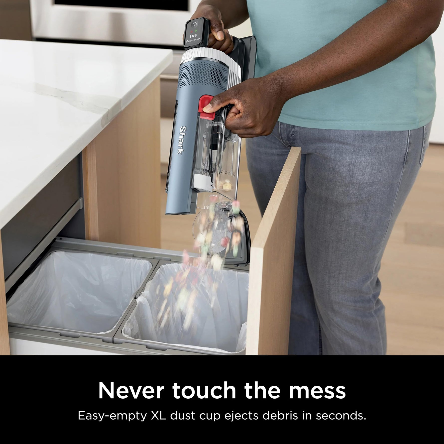 Shark Stratos Cordless Vacuum with Clean Sense IQ and DuoClean PowerFins, MultiFlex Wand, Includes Duster Crevice Tool & Anti-Allergen Brush, Up to 40 Minute Runtime (Renewed)