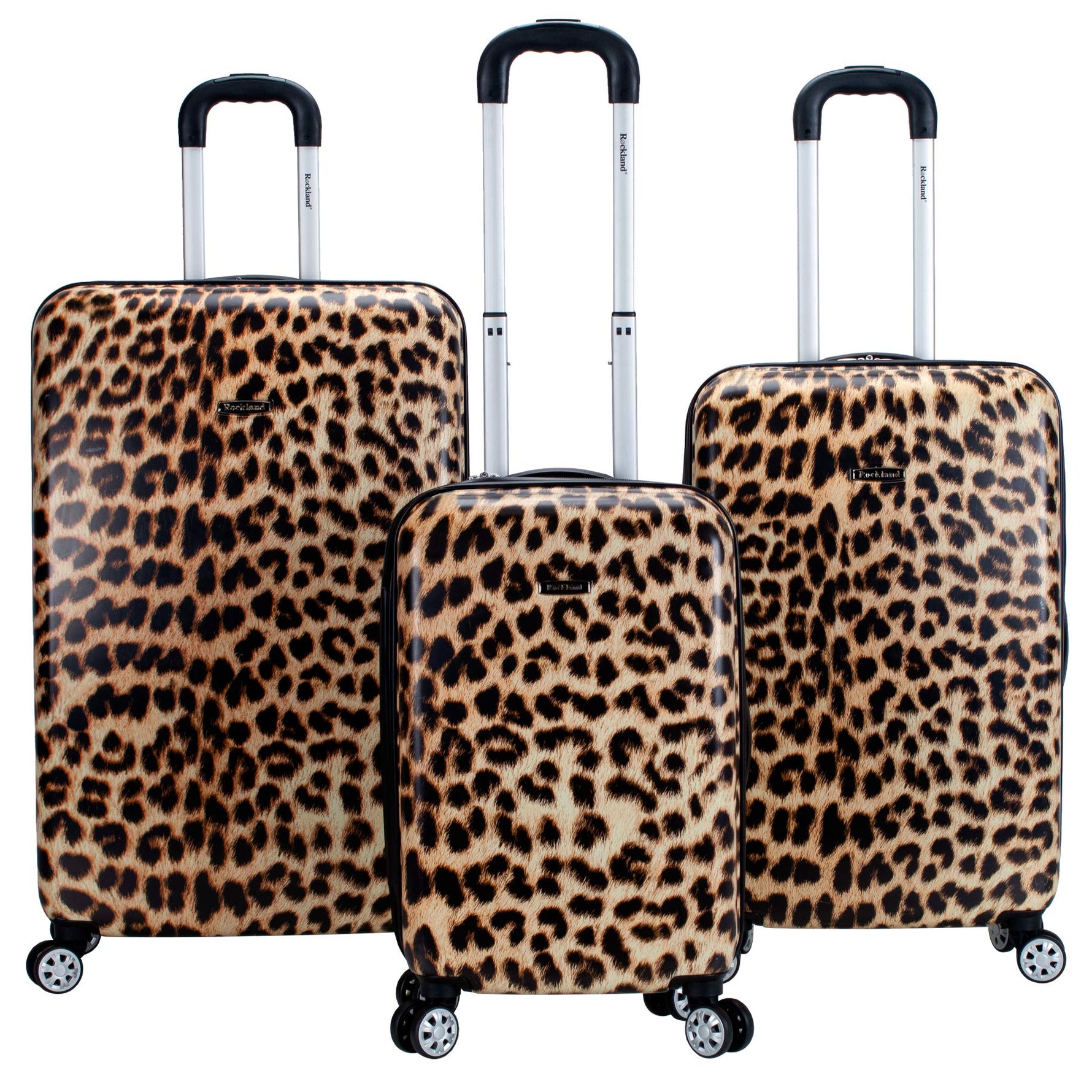 Rockland Safari Hardside Spinner Wheel Luggage, CAMO, Carry-On 20"
