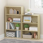 Furinno PASIR Book Shelf, 3-Tier Bookshelf, Storage Shelves Bookcase, 9.7 x 23.7 x 31.5, for Living Room, Bedroom, Home Office, Plain White
