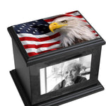 Wooden Cremation Urn With Photo Frame