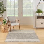 Nourison Home Positano Navy Ivory 8' x 10' Area Rug - Easy Clean, Non Shedding, Bed Room, Living Room, Dining Room, Kitchen (8' x 10')