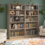 Bush Home Universal Small 2 Shelf Bookcase in Black, Low Storage and Display Bookshelf for Home Office or Living Room Organization