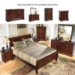 Signature Design by Ashley Alisdair Traditional 2 Drawer Nightstand, 23.75" Tall, Dark Brown