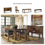Signature Design by Ashley Ralene Tufted Upholstered Dining Room Bench, Medium Brown