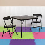 Flash Furniture Mindy Kids 5-Piece set Folding Square Table and Chairs Set for Daycare and Classrooms, Children's Activity Table and Chairs Set, Multicolor