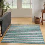 Nourison Home Positano Navy Ivory 8' x 10' Area Rug - Easy Clean, Non Shedding, Bed Room, Living Room, Dining Room, Kitchen (8' x 10')