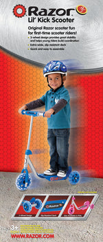 Razor Jr. Lil’ Kick – 3-Wheel Kick Scooter for Younger Children (Ages 3+), Max Rider Weight 44 lb (20 kg)