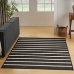 Nourison Home Positano Navy Ivory 8' x 10' Area Rug - Easy Clean, Non Shedding, Bed Room, Living Room, Dining Room, Kitchen (8' x 10')
