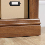 Sauder 2 Tier Book Shelf Wooden Bookcase Multipurpose Bookshelf for Home Office, Living Room, in Salt Oak