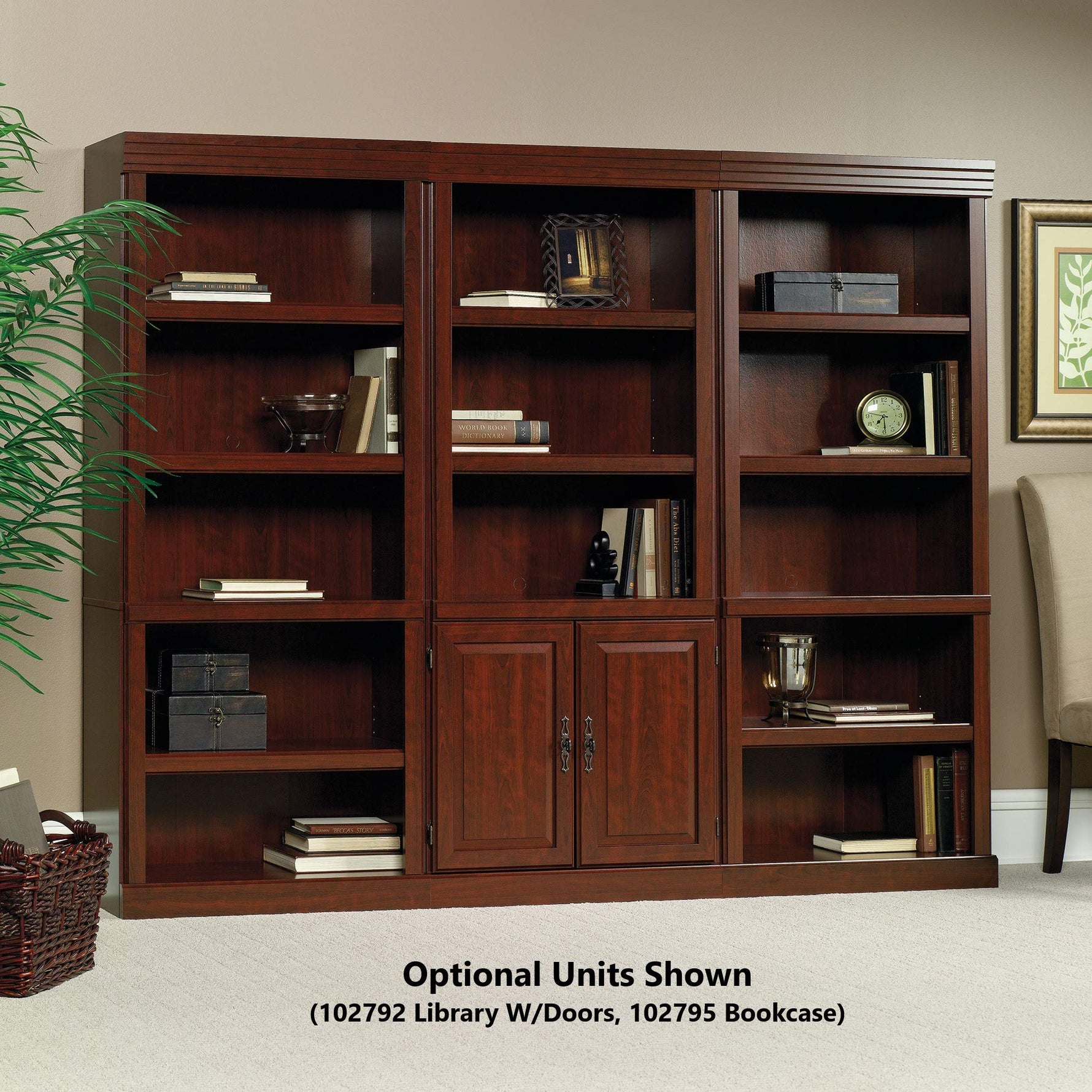 Sauder Heritage Hill Library/ Book shelf, Classic Cherry finish