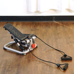 Sunny Health & Fitness Mini Steppers with Digital Monitor and Resistance Bands, Compact Low-Impact Cardio Machines for Home Workouts