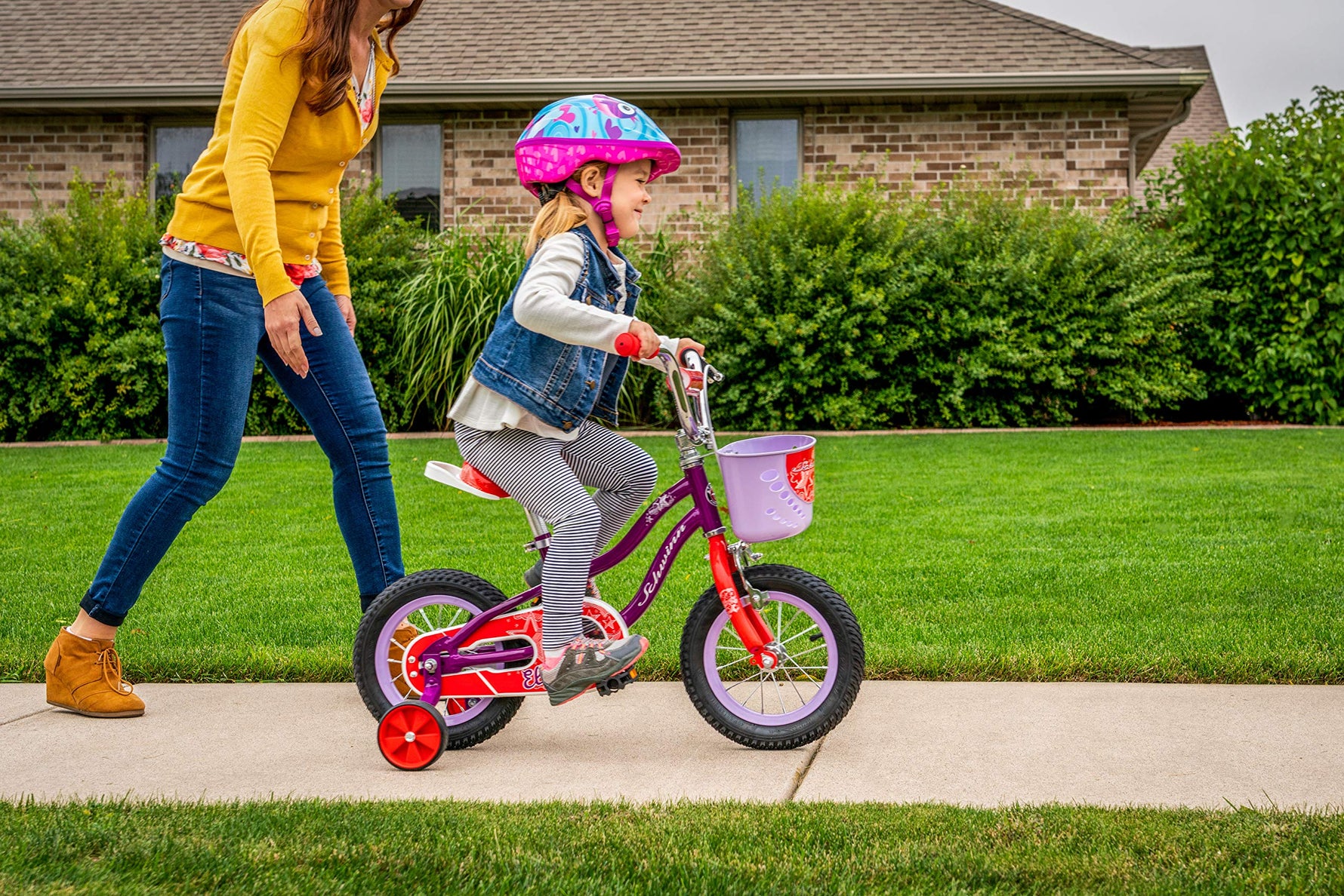 Schwinn Koen Bike, 16 Inch Bike for Kids Ages 3-7, SmartStart Ergonomic Design for Kids, Adjustable Seat Grows with your Child, Rear Coaster Brake and Front Caliper Brake, Training Bicycle
