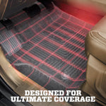 Husky Liners Weatherbeater Floor Mats | Fits 2015-2026 Ford F-150, 2022-2026 Lightning, SuperCrew (Crew Cab) w/Carpet & w/Out Fold Flat Storage | Front & 2nd Row, 3-pc Black - 94041