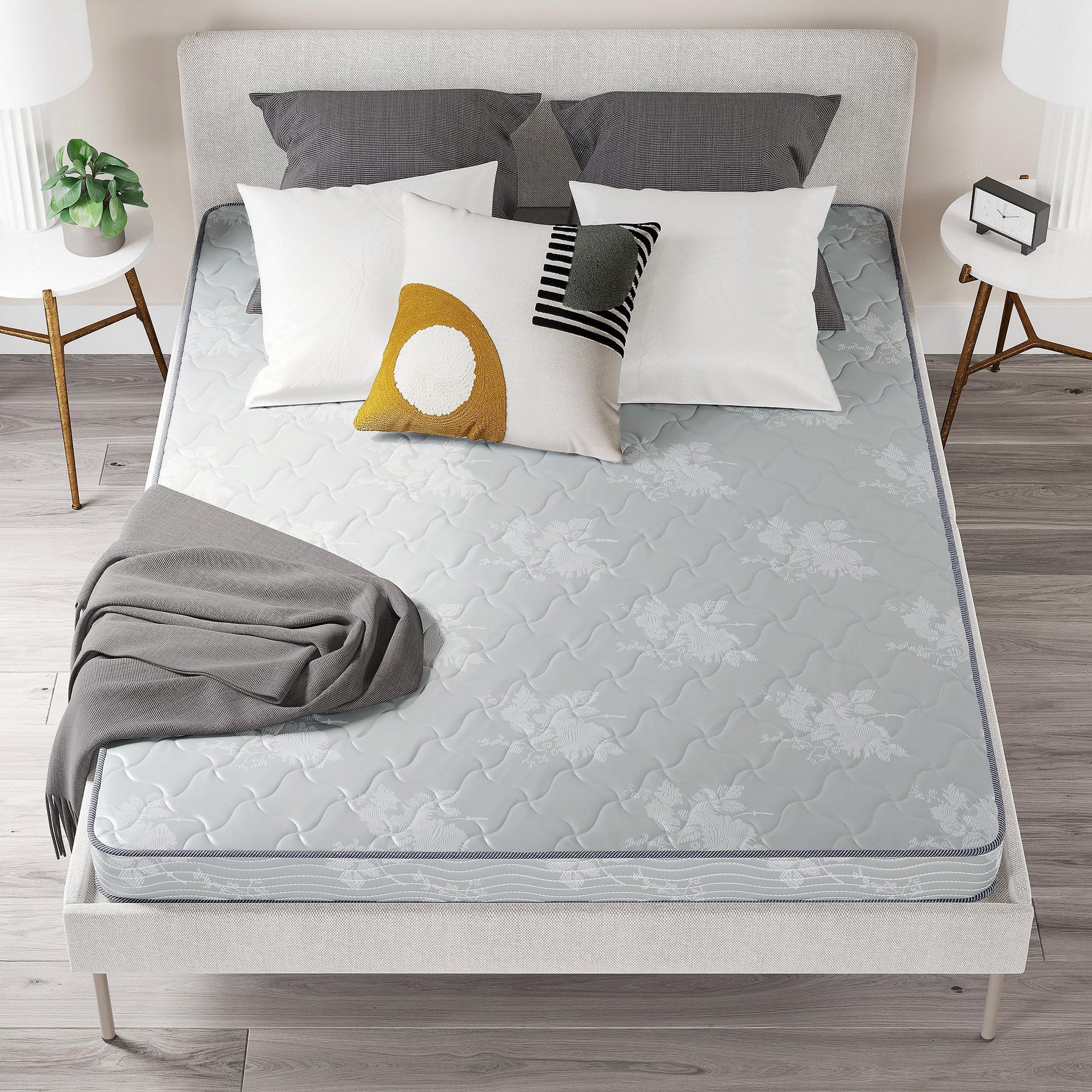 Signature Design by Ashley Chime 12 Inch Hybrid Full Mattress, Memory Foam with Lumbar Support, High-Density Foam & Pocketed Coils for Comfort & Back Support, Mattresses in a Box, Full Size