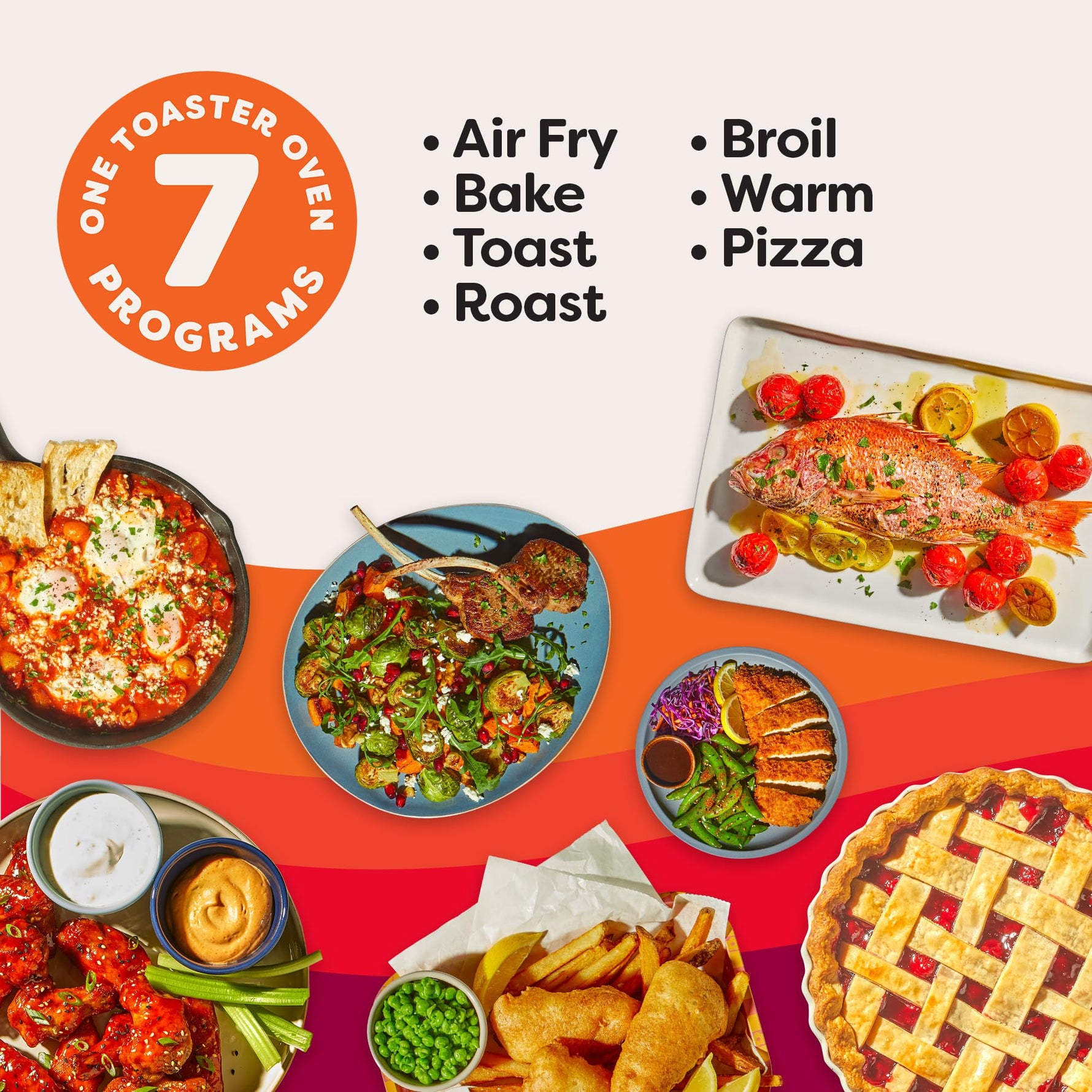 Instant Pot No Preheat Required* 4-Slice Air Fryer Toaster Oven with InstantHeat Technology, 7-in-1, Air Fry, Bake, Toast, Roast, Broil, Warm, and Make Pizza